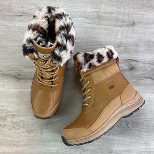🍁 UGG 🍁 Zaylee Leopard
Waterproof Charcoal Leather Boots